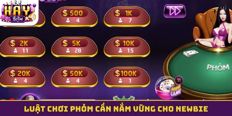 Luật chơi Phỏm cần nắm vững cho newbie